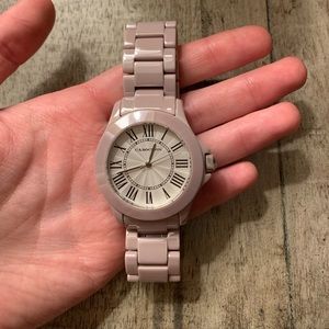 Cabochon Ceramic blush/taupe watch